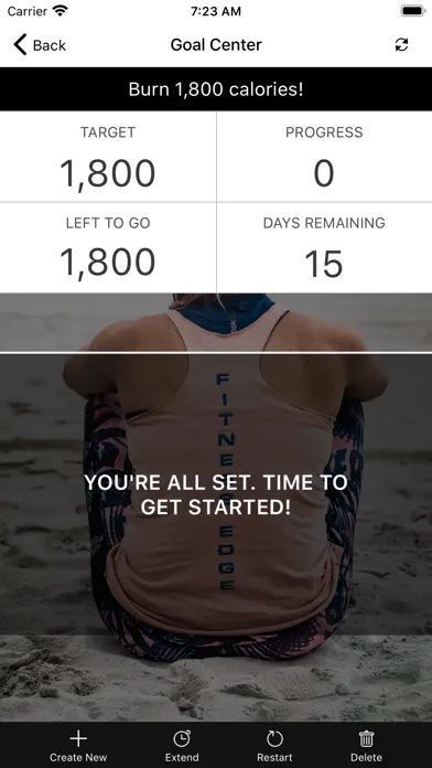 Fitness Edge. Screenshots