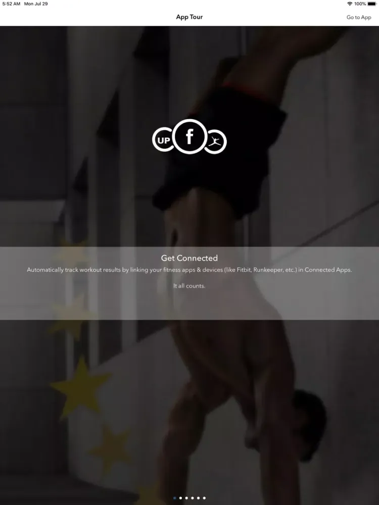 Ảnh chụp màn hình của Fitnessland APP iPad 