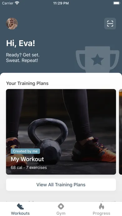 Captures d'écran de MY FITNESS PROJECT