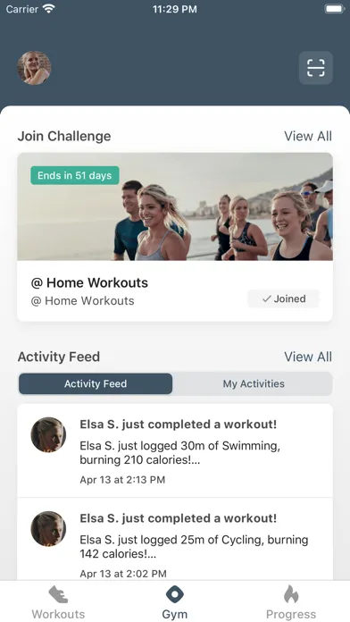 Captures d'écran de MY FITNESS PROJECT