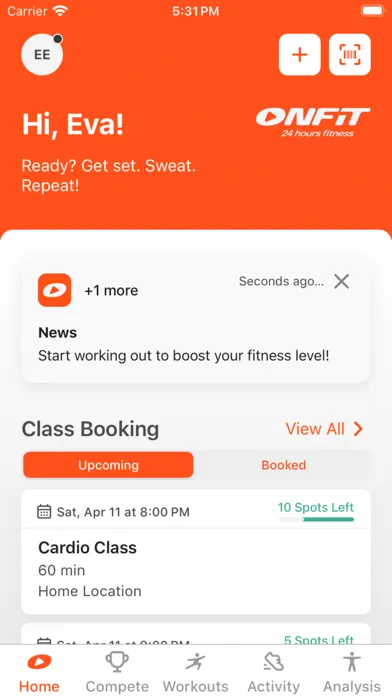 Onfit 24 hours fitness Ekran Görüntüleri