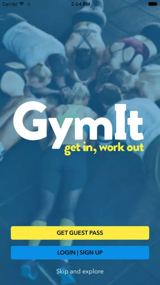 ภาพหน้าจอของ GymIt.