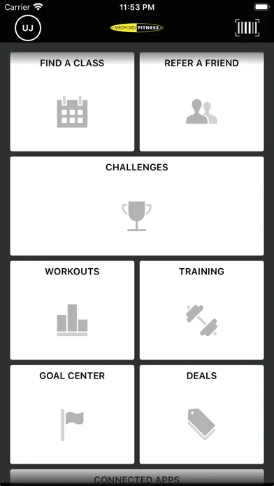 Tangkapan skrin Medford Fitness