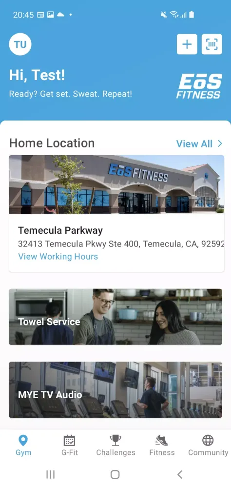Ảnh chụp màn hình của EōS Fitness