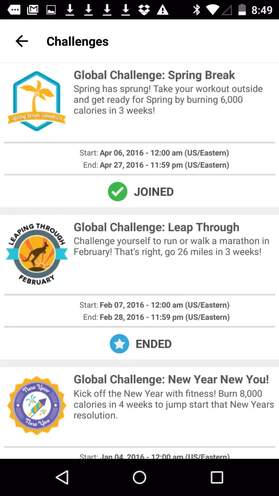 Capturas de pantalla de Fitness Edge