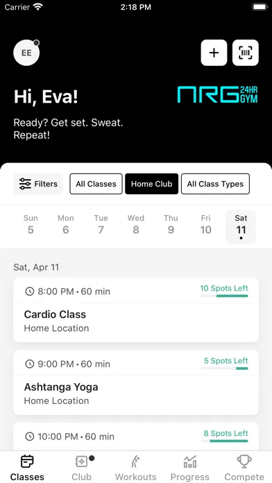 NRG GYMS Screenshots