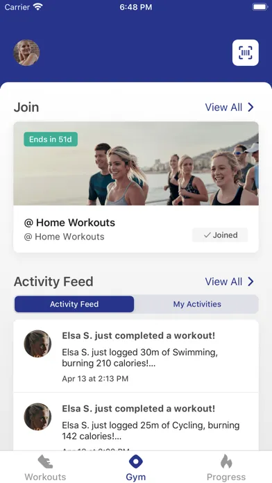ภาพหน้าจอของ UWA Gym | Track your fitness