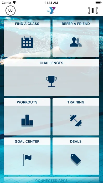 Ảnh chụp màn hình của YMCA of Silicon Valley YFit
