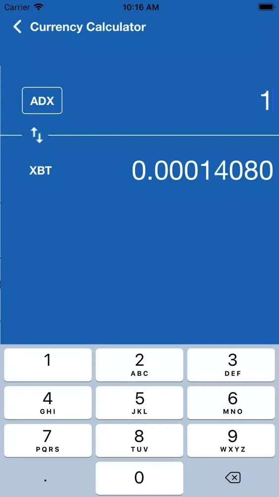 Screenshot di AdEx Price - ADX