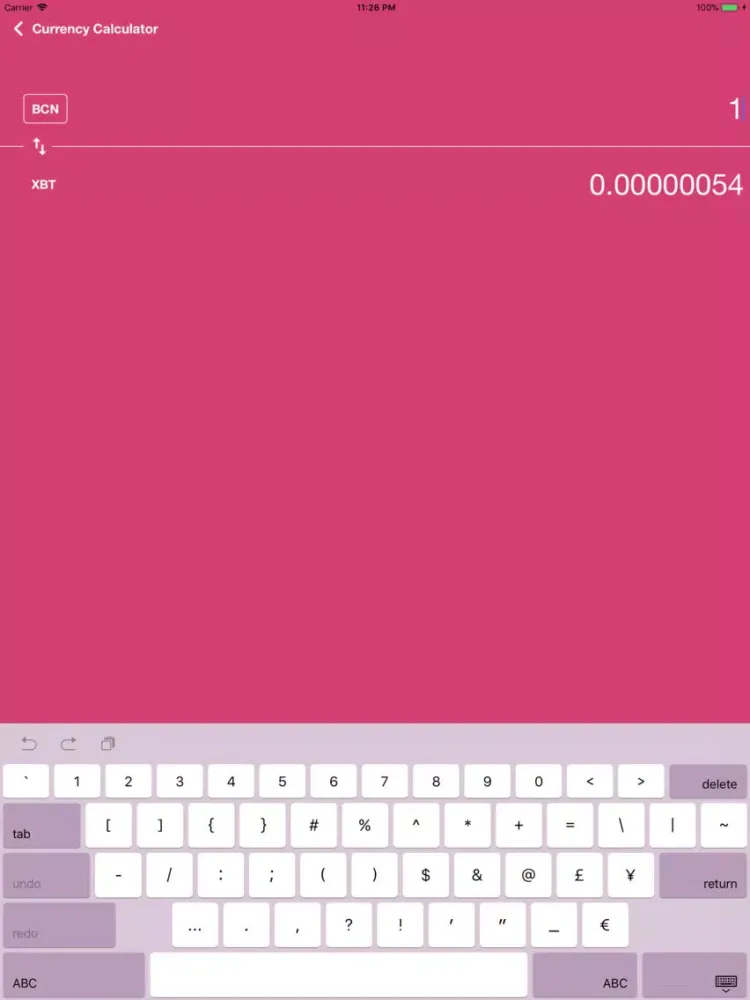 Capturas de pantalla de Bytecoin Price - BCN iPad 
