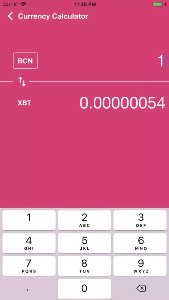 Capturas de pantalla de Bytecoin Price - BCN