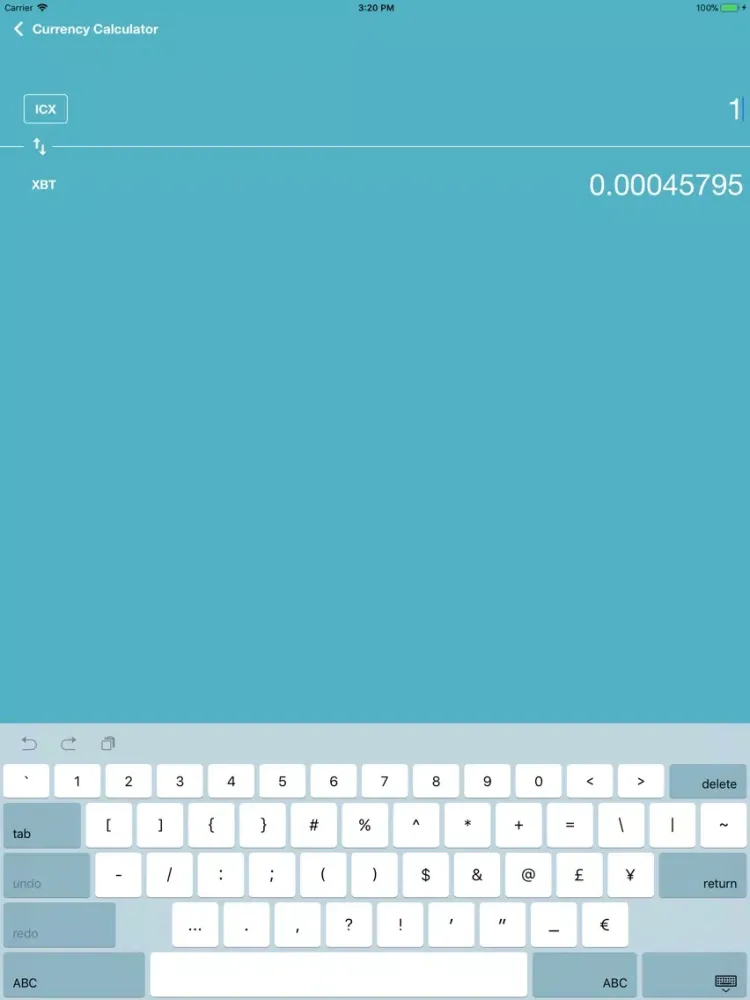 Icon Price - ICX iPad  スクリーンショット