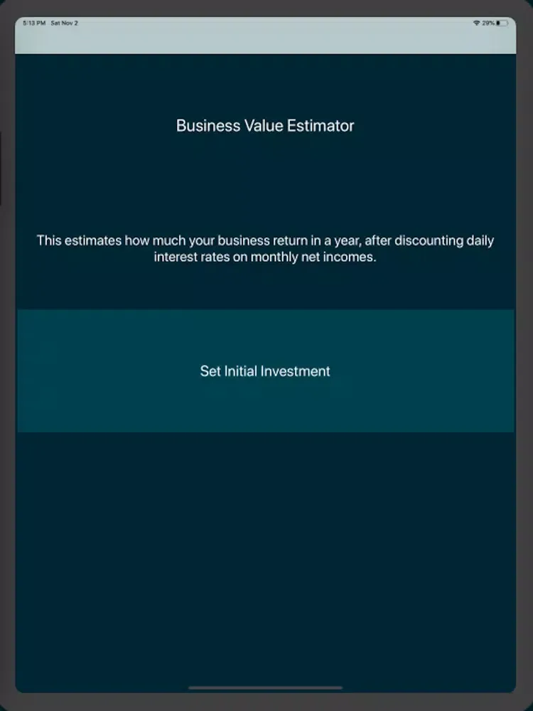 Скриншоты Value Estimator iPad 