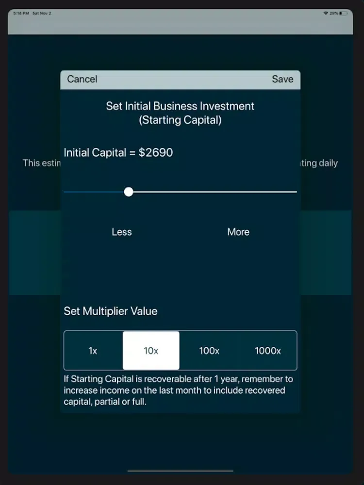 Скриншоты Value Estimator iPad 
