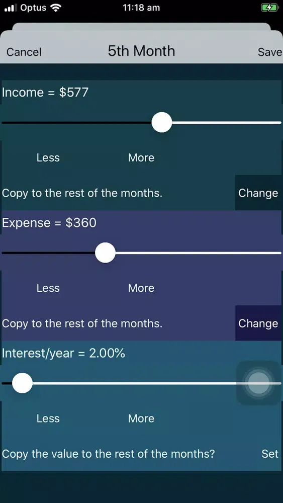 Скриншоты Value Estimator