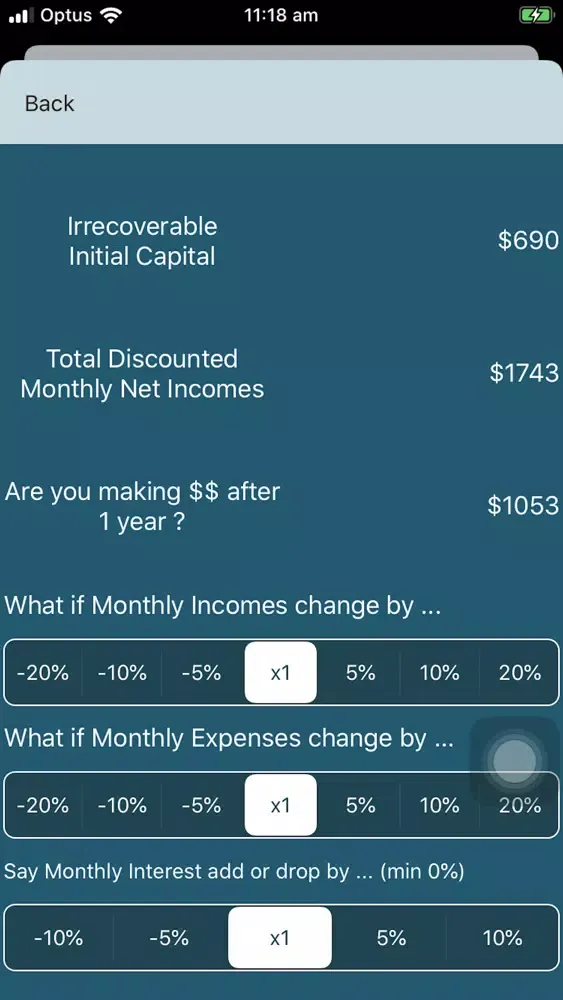 Скриншоты Value Estimator