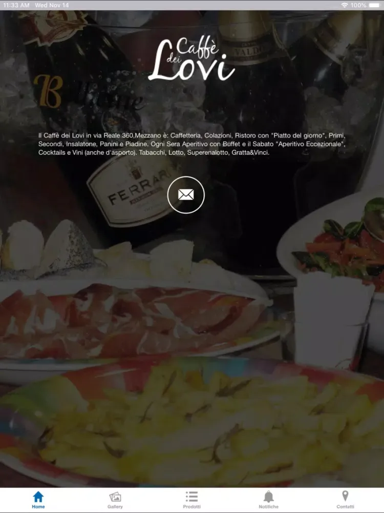 Caffé dei Lovi iPad 应用截图