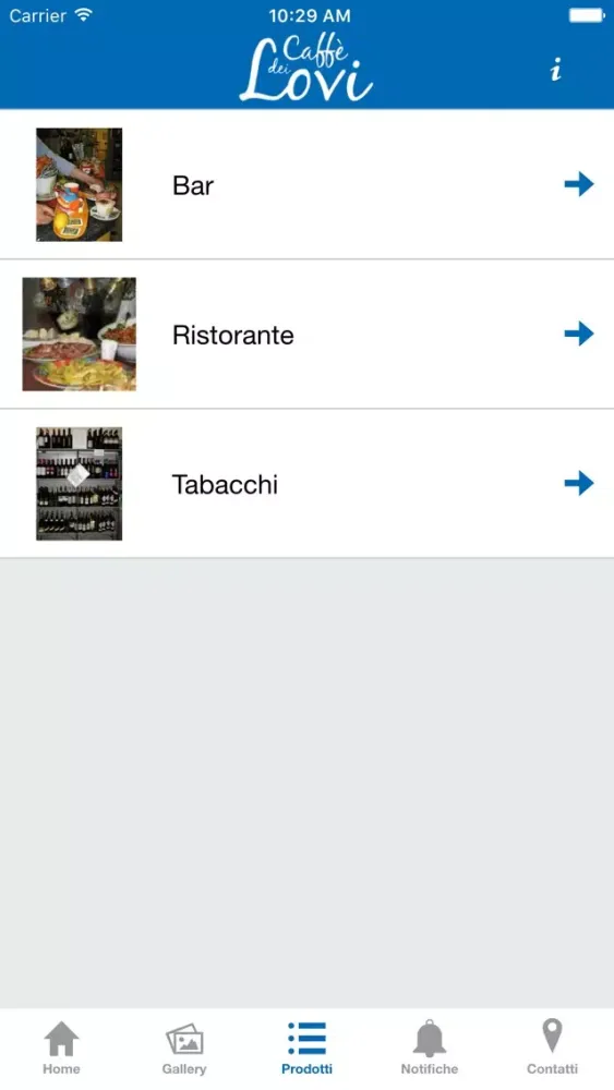 Caffé dei Lovi应用截图