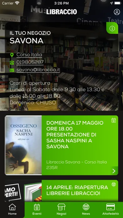 Скриншоты Libraccio Negozi
