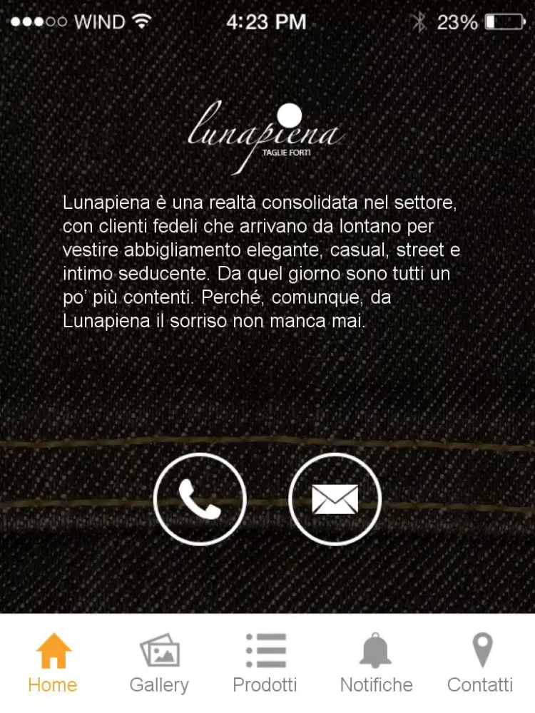 ภาพหน้าจอของ Lunapiena Taglie Forti iPad 