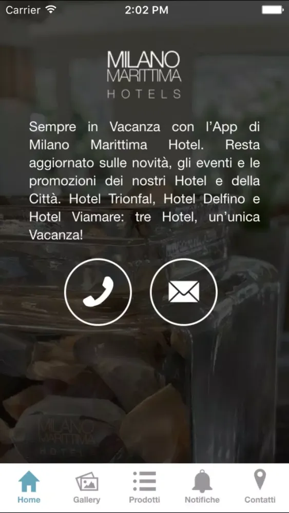 Tangkapan skrin MiMa Hotels