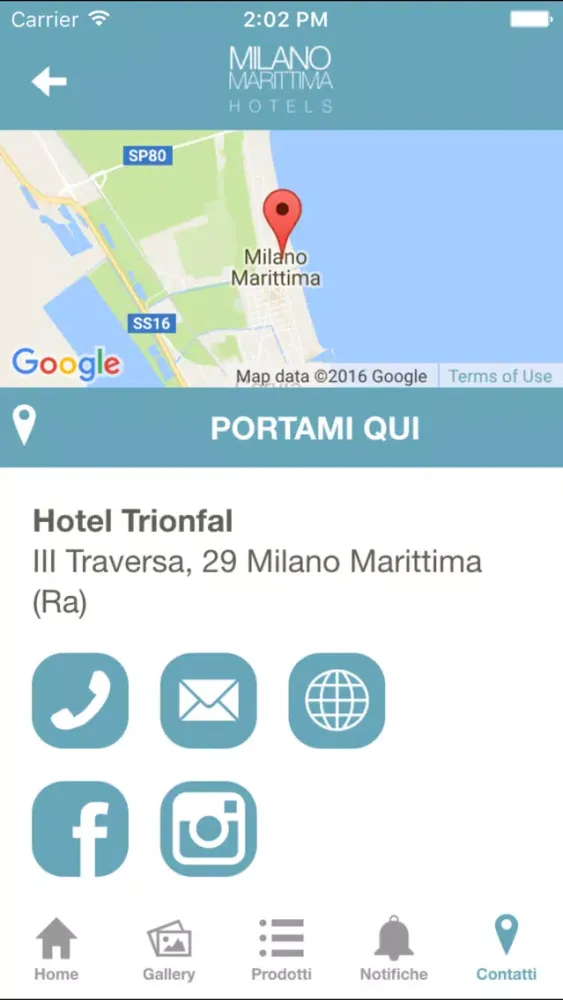 Tangkapan skrin MiMa Hotels