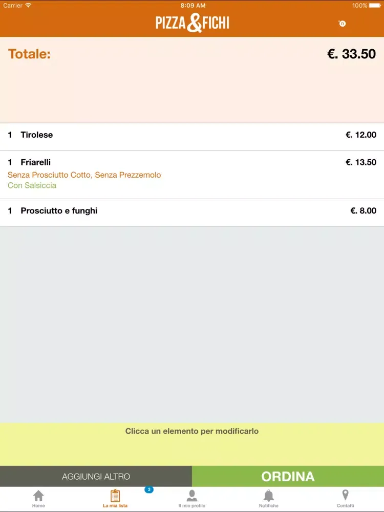 Pizza & Fichi iPad  スクリーンショット