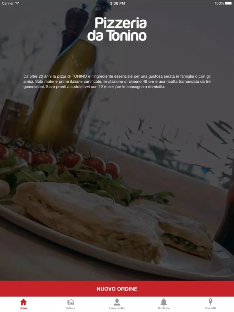 Pizzeria Tonino iPad 应用截图