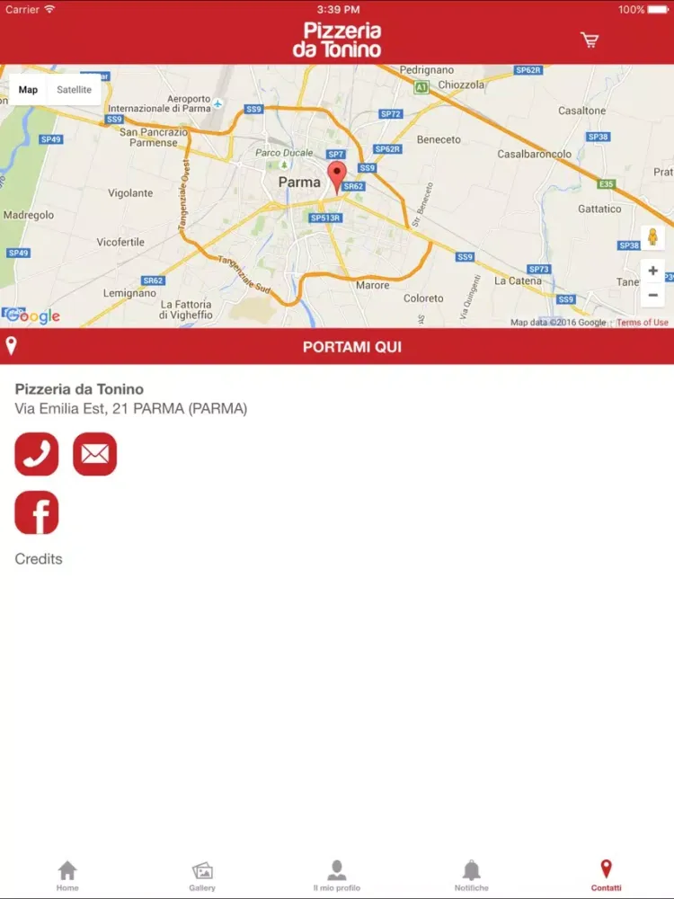 Pizzeria Tonino iPad 应用截图
