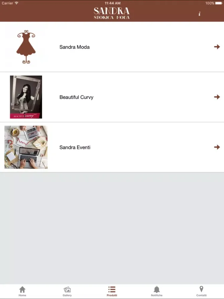 Captures d'écran de Sandra Storica Moda iPad 