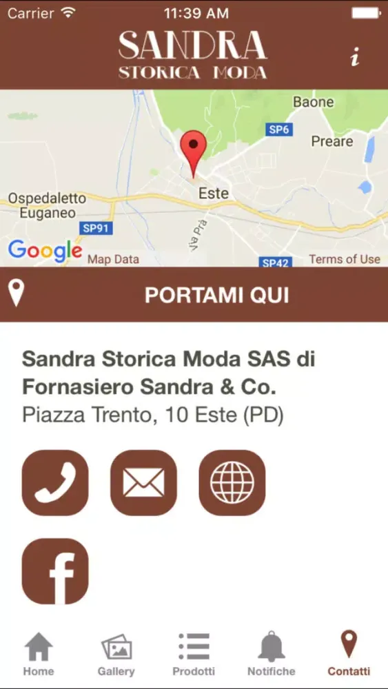 Captures d'écran de Sandra Storica Moda