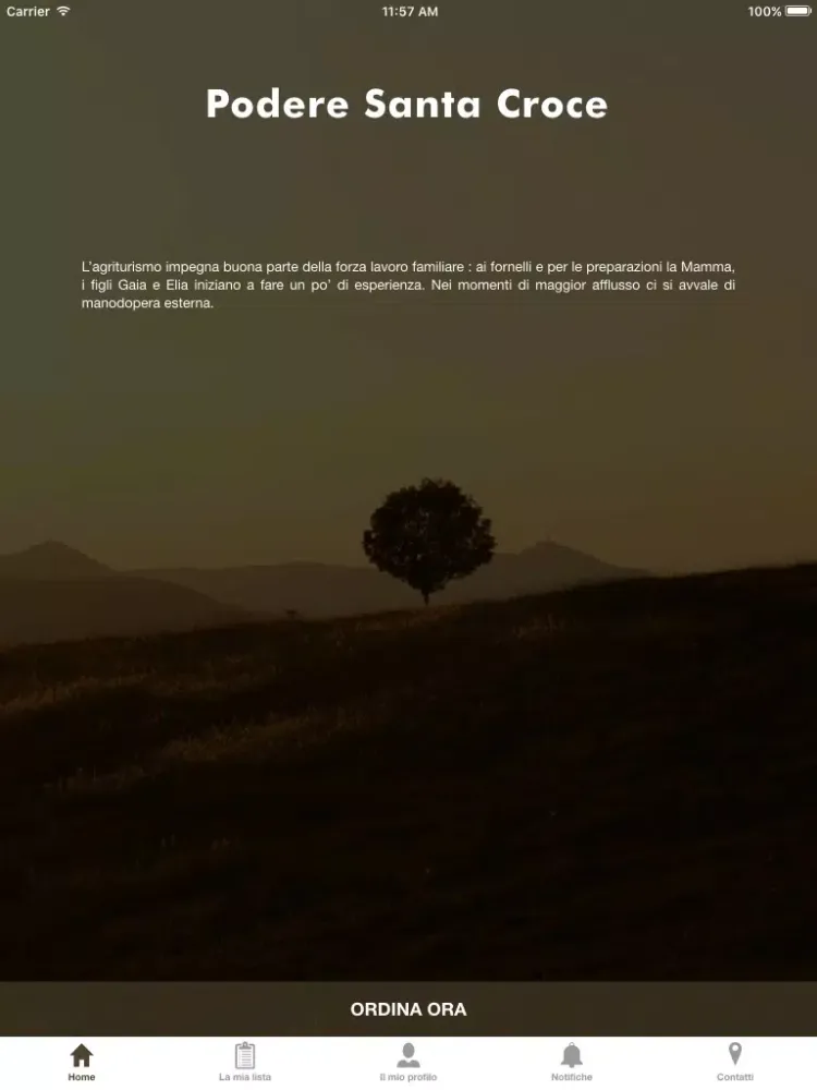 Tangkapan layar Podere Santa Croce iPad 
