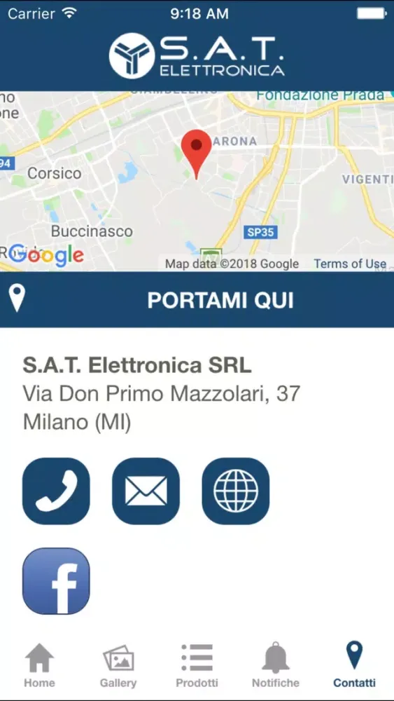 Tangkapan skrin Sat Elettronica