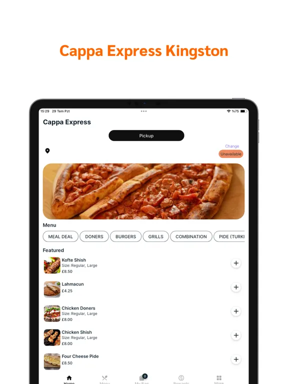 ภาพหน้าจอของ Cappa Express Kingston iPad 