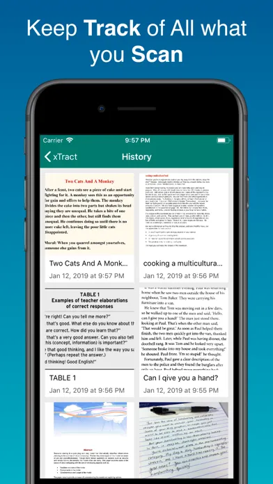 Capturas de pantalla de xTract - OCR scanner & reader
