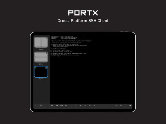 Скриншоты PortX - SSH, SFTP Client iPad 