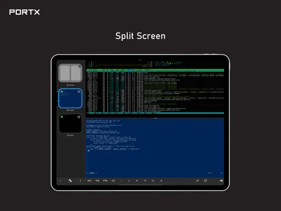 Скриншоты PortX - SSH, SFTP Client iPad 