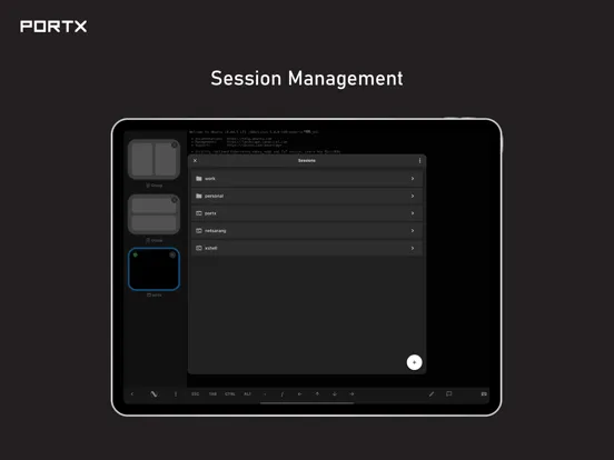 Скриншоты PortX - SSH, SFTP Client iPad 