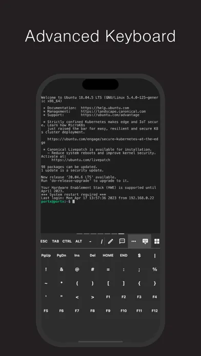 Скриншоты PortX - SSH, SFTP Client