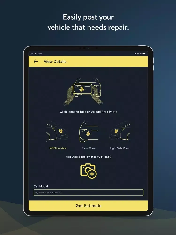 Ảnh chụp màn hình của Start2Finish Auto Body Repair iPad 