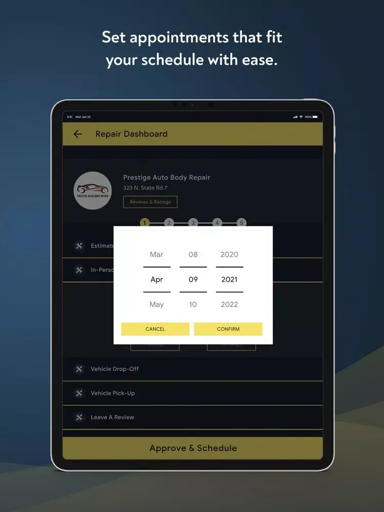 Ảnh chụp màn hình của Start2Finish Auto Body Repair iPad 