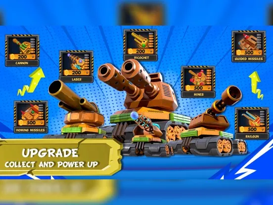 Ảnh chụp màn hình của Tank Battles 2D iPad 