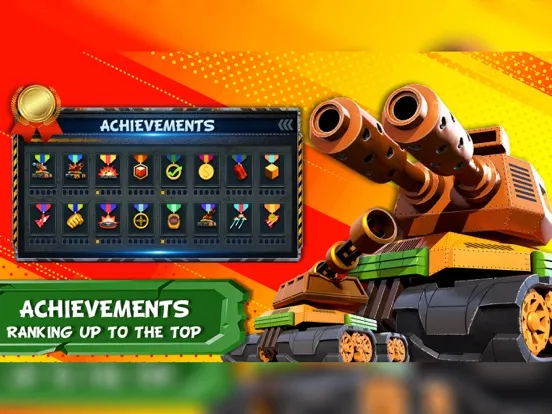 Ảnh chụp màn hình của Tank Battles 2D iPad 