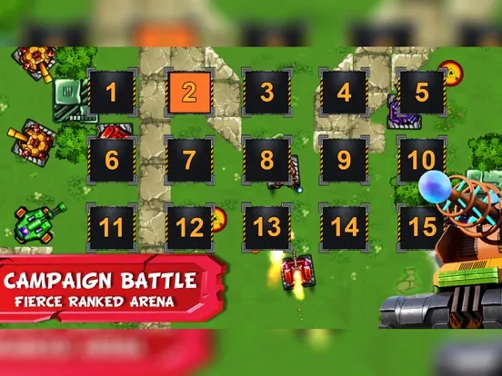 Ảnh chụp màn hình của Tank Battles 2D iPad 