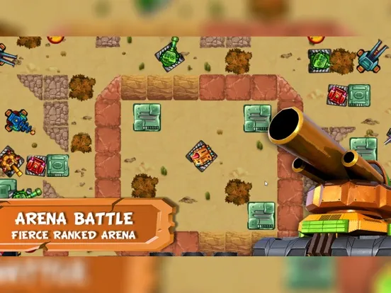 Ảnh chụp màn hình của Tank Battles 2D iPad 