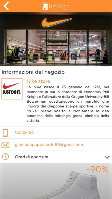 Tangkapan skrin Netshop