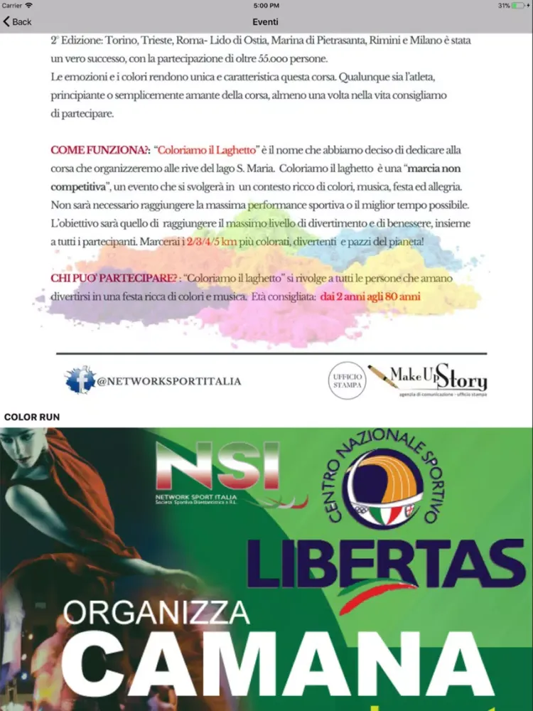 NSI Sport Italia iPad  Screenshots