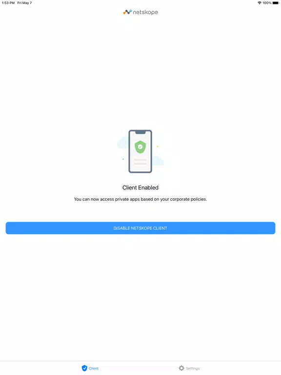 Netskope Client(Deprecated) iPad 應用截圖