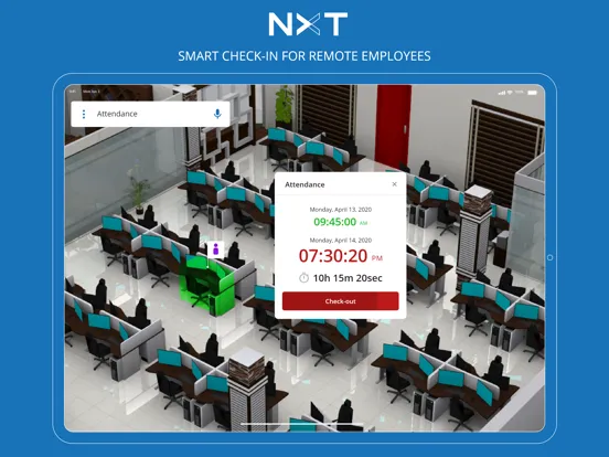 Ảnh chụp màn hình của NXT - NETSOL Smart Workplace iPad 