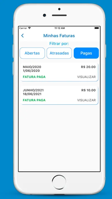 Capturas de tela do Netspace - Amélia Rodrigues